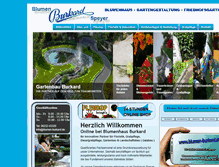 Tablet Screenshot of blumen-burkard.de